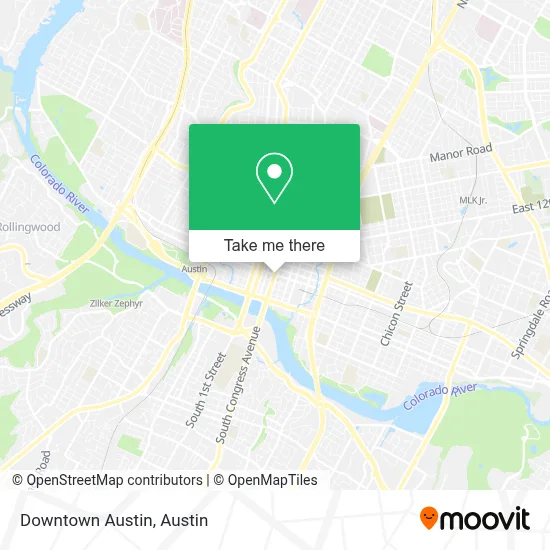 Downtown Austin map