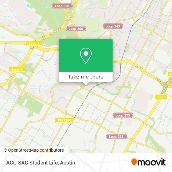 Mapa de ACC-SAC Student Life