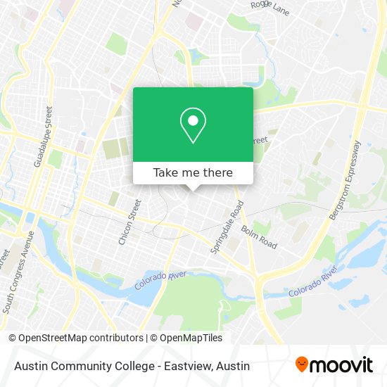 Mapa de Austin Community College - Eastview