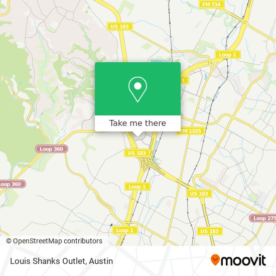 Louis Shanks Outlet map