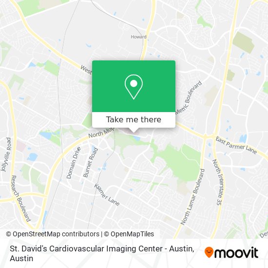 St. David's Cardiovascular Imaging Center - Austin map