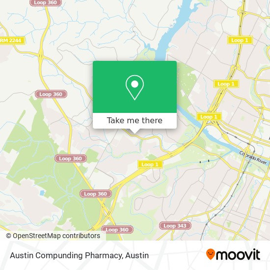 Austin Compunding Pharmacy map