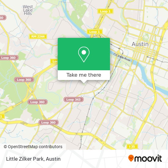 Mapa de Little Zilker Park