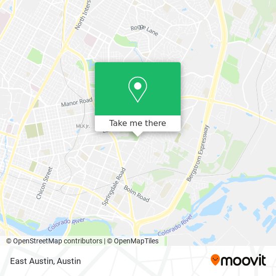 Mapa de East Austin