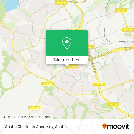 Austin Children's Academy map