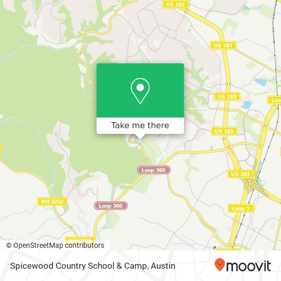 Spicewood Country School & Camp map