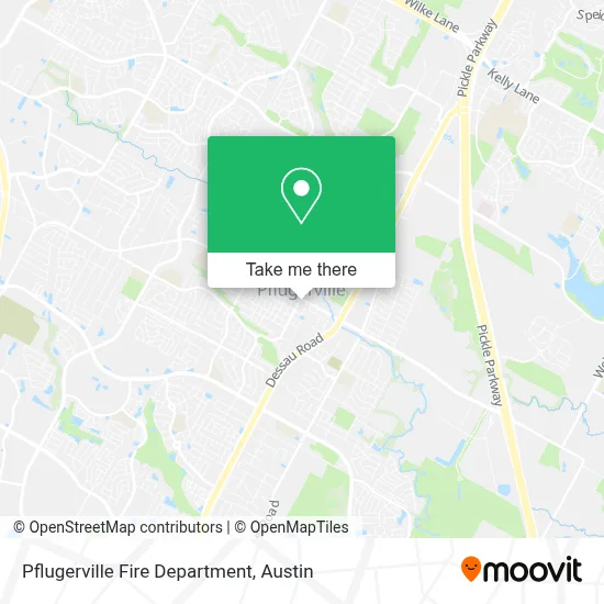Pflugerville Fire Department map