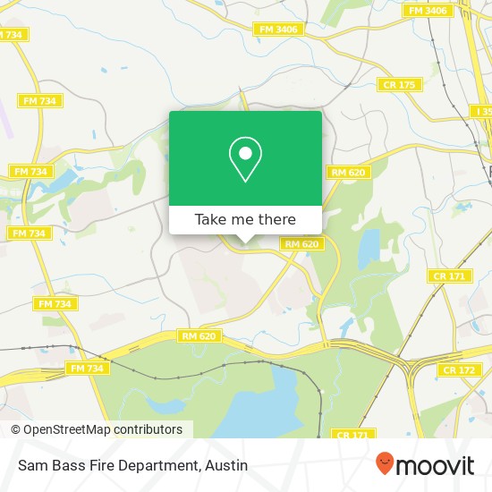 Sam Bass Fire Department map