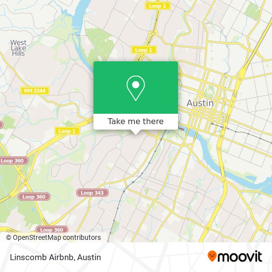 Linscomb Airbnb map