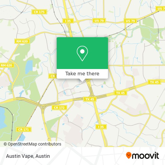 Austin Vape map