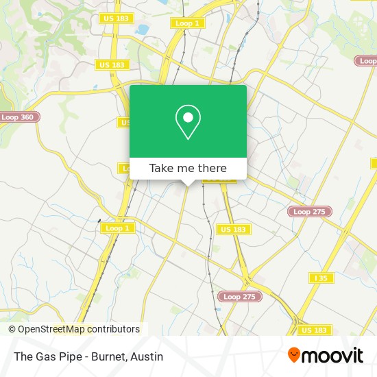 The Gas Pipe - Burnet map