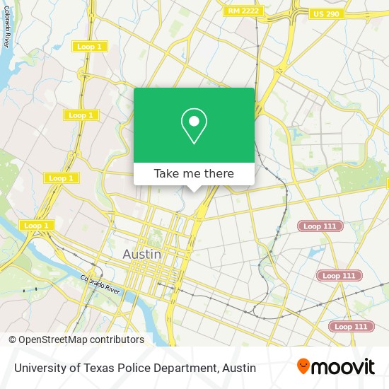 University of Texas Police Department map