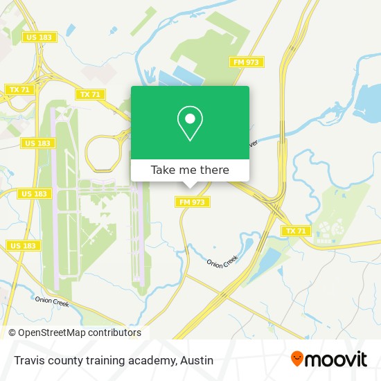 Travis county training academy map