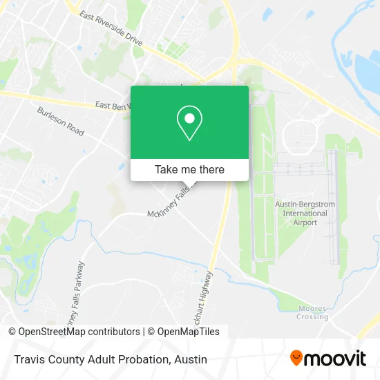 Mapa de Travis County Adult Probation