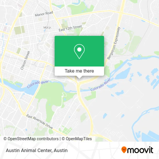 Austin Animal Center map
