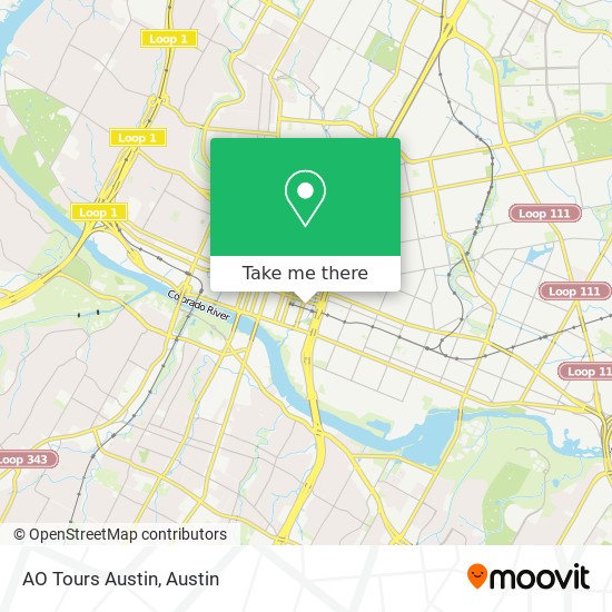 AO Tours Austin map