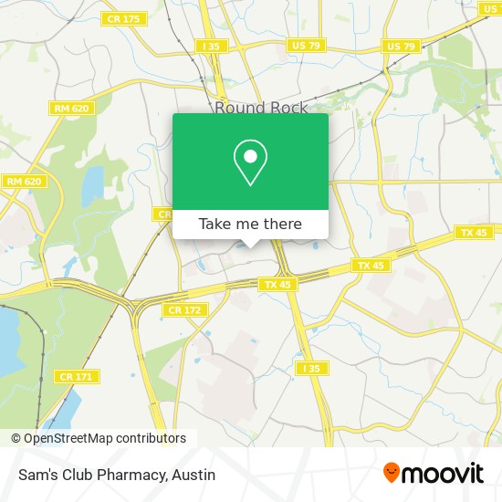 Mapa de Sam's Club Pharmacy