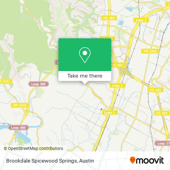 Mapa de Brookdale Spicewood Springs