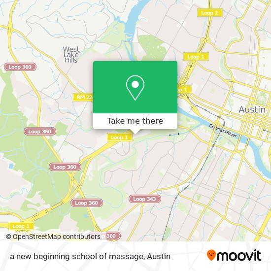 a new beginning school of massage map