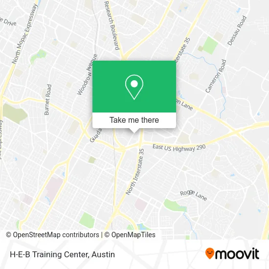 H-E-B Training Center map
