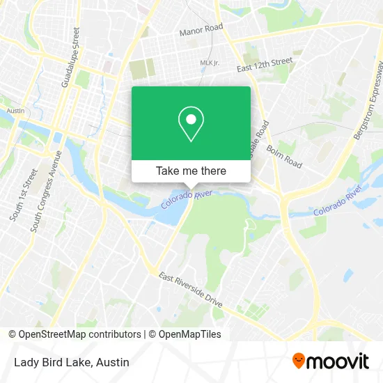 Lady Bird Lake map
