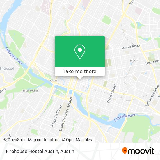 Mapa de Firehouse Hostel Austin