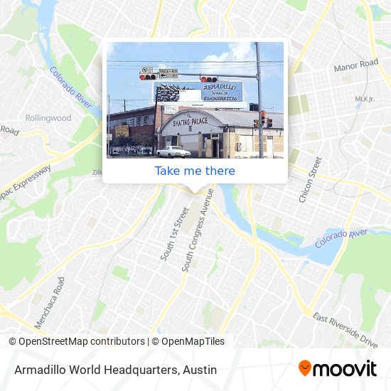 Armadillo World Headquarters map