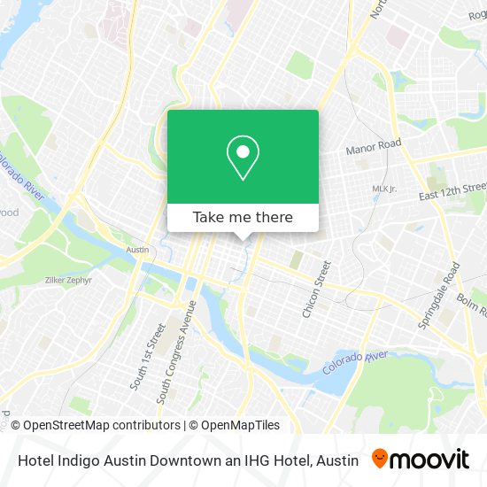 Hotel Indigo Austin Downtown an IHG Hotel map