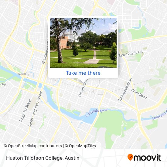 Mapa de Huston Tillotson College