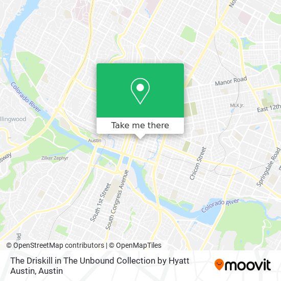 Mapa de The Driskill in The Unbound Collection by Hyatt Austin