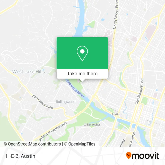 H-E-B map