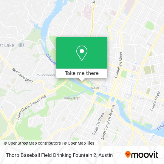 Thorp Baseball Field Drinking Fountain 2 map