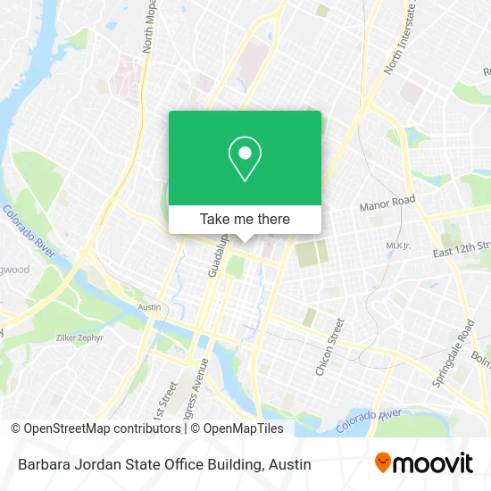 Barbara Jordan State Office Building map