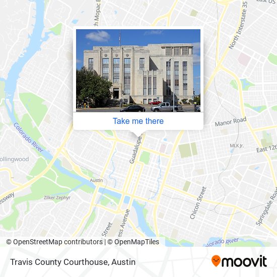 Travis County Courthouse map