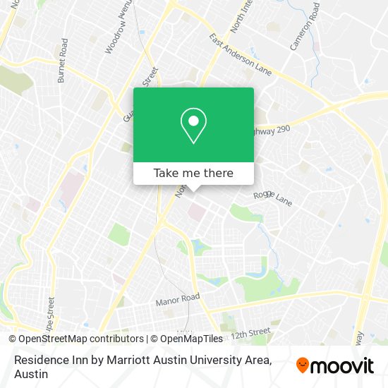 Mapa de Residence Inn by Marriott Austin University Area