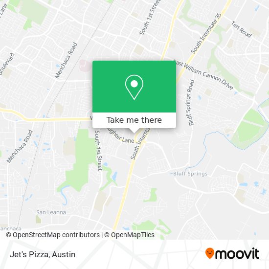 Jet's Pizza map