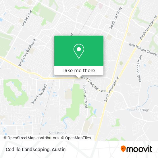 Cedillo Landscaping map