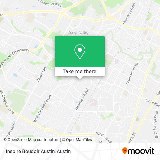 Inspire Boudoir Austin map