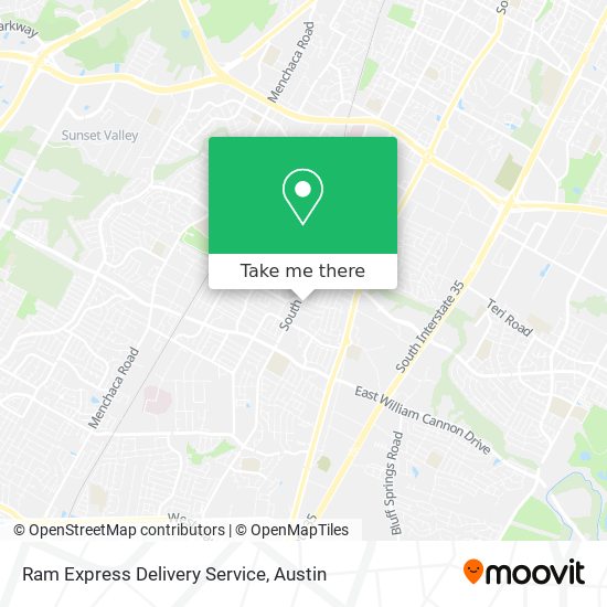 Mapa de Ram Express Delivery Service