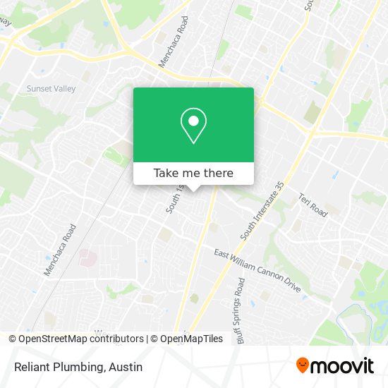 Reliant Plumbing map