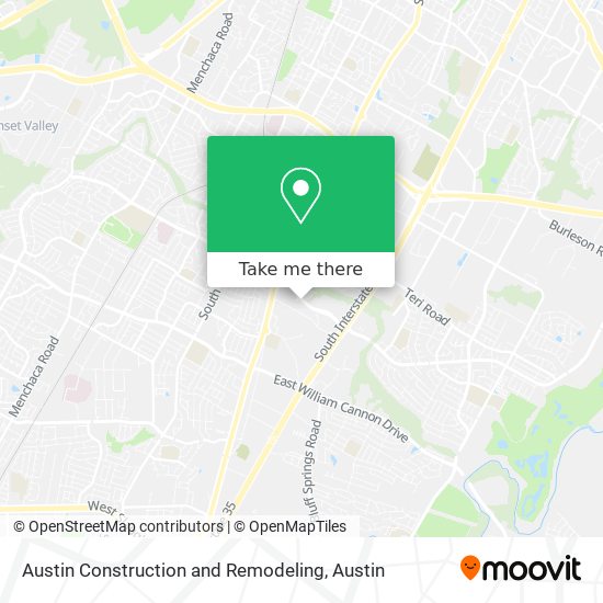 Mapa de Austin Construction and Remodeling