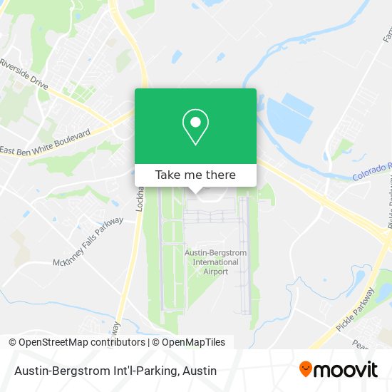 Mapa de Austin-Bergstrom Int'l-Parking