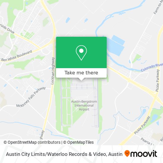 Austin City Limits / Waterloo Records & Video map