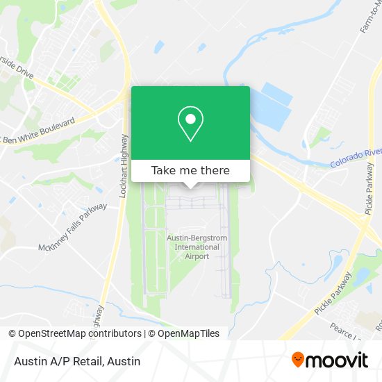 Austin A/P Retail map
