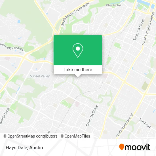 Hays Dale map