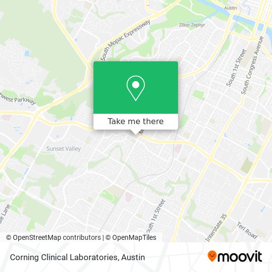 Corning Clinical Laboratories map