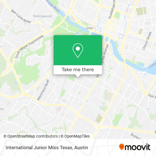 International Junior Miss Texas map