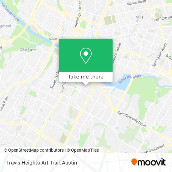 Mapa de Travis Heights Art Trail