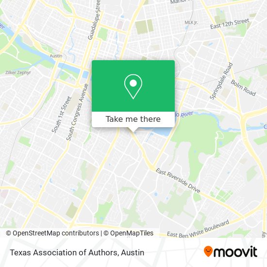 Mapa de Texas Association of Authors