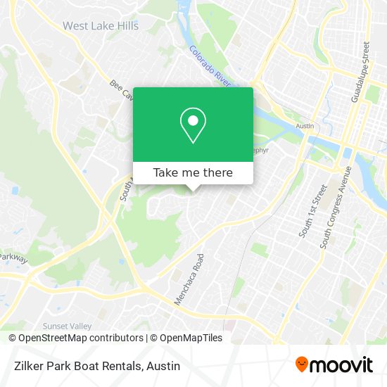 Zilker Park Boat Rentals map